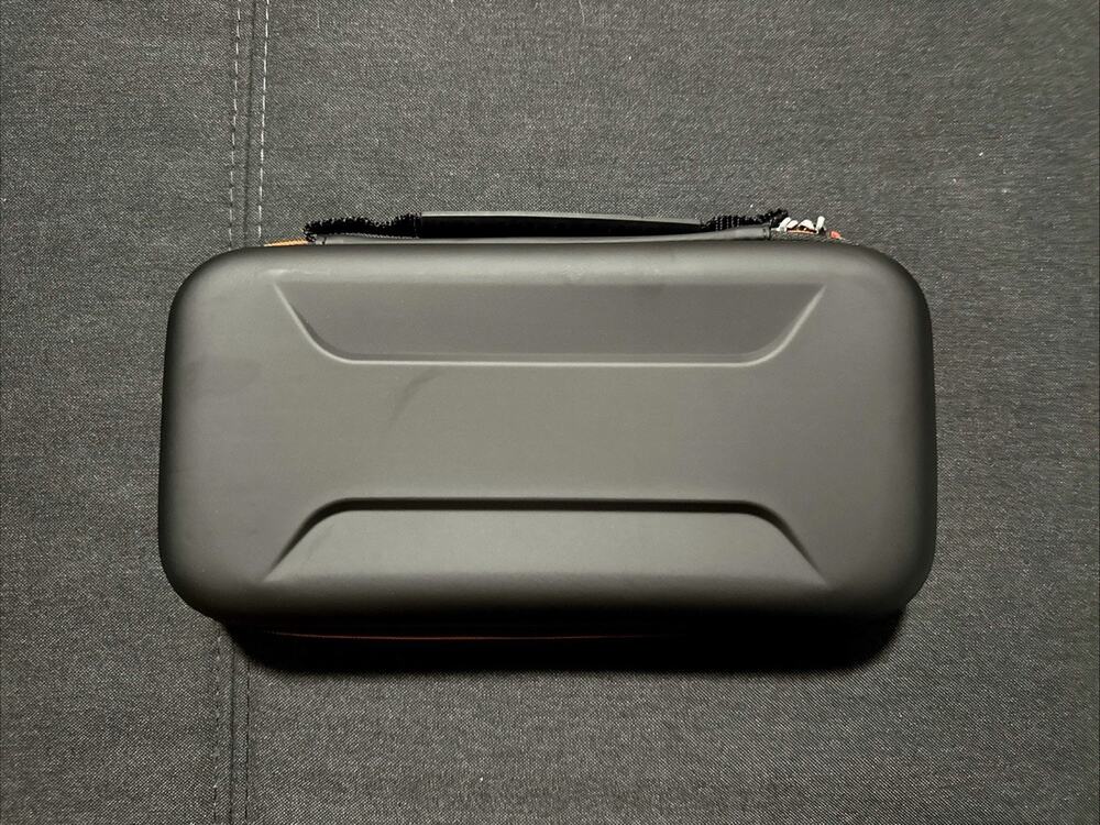 Transnovo Nintendo Switch 2 Hard Shell Carry Case w/ Handle Dark Gray Orange